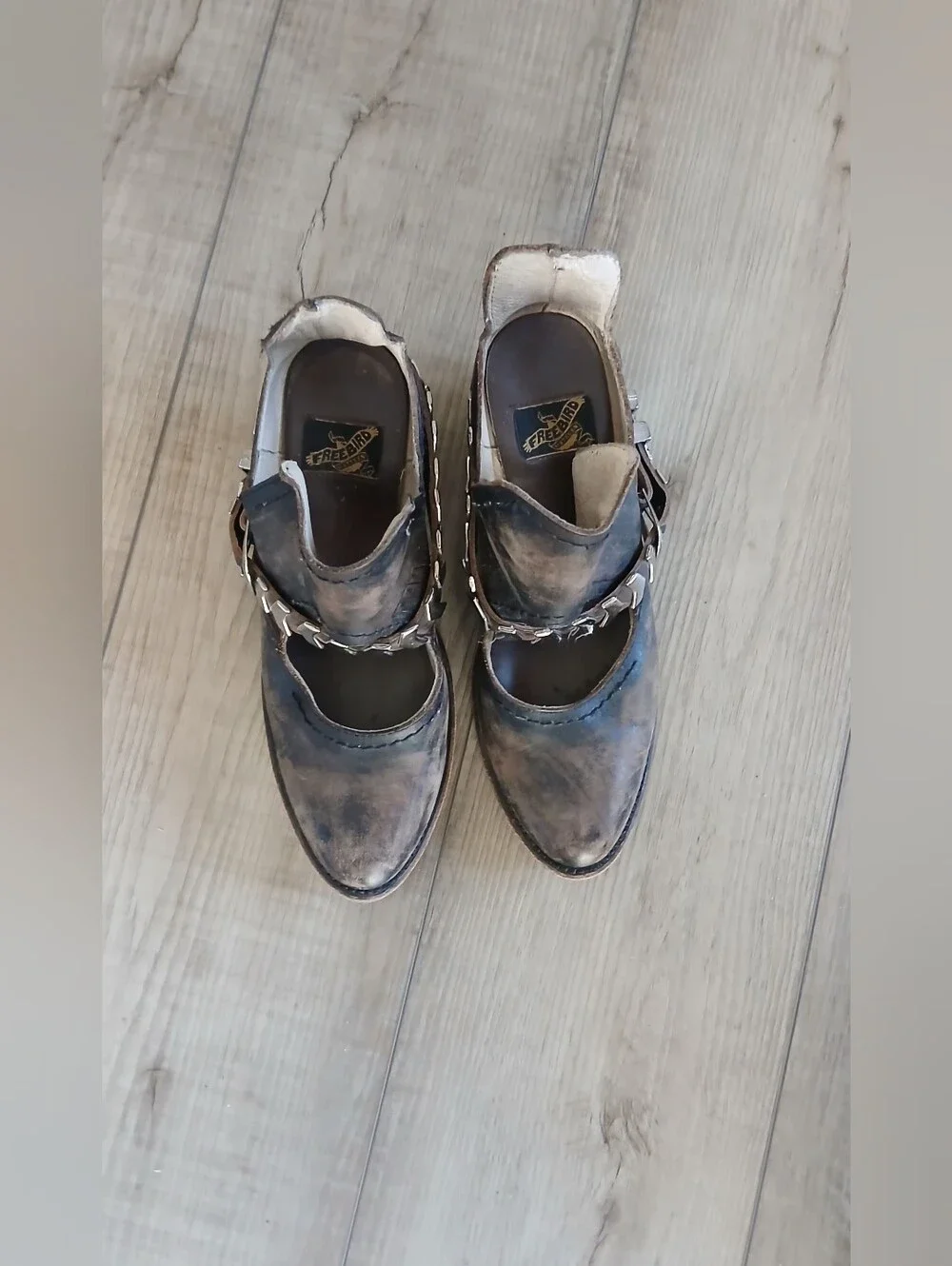 Freebird by Steven Blade Leather Booties. Size 7